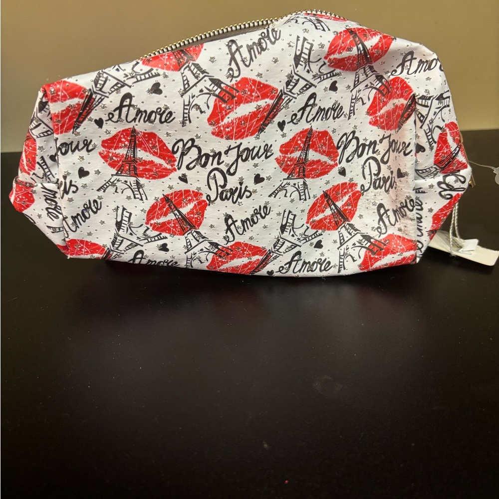 Paris-themed makeup bags